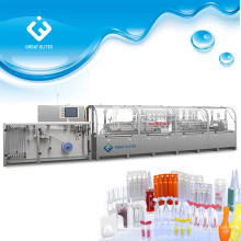 High quality plastic ampoule Bottle 8 / 12 / 16 heads liquid filling sealing packing machine